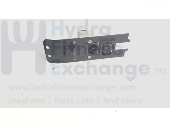 Cybex Arc Trainer 600A - 610A Elliptical Switch Plate Power Entry Module-hydrafitnessparts