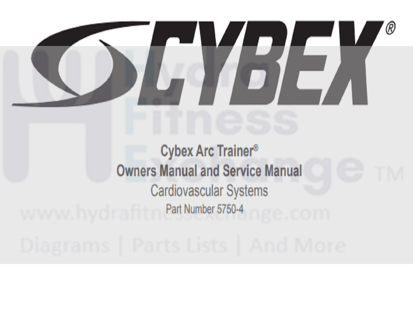 cybex treadmill manual Cybex Arc Trainer 750A-01 750AT-01 Elliptical Owner Manual 5750-4 – hydrafitnessparts