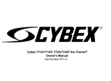 Cybex Arc Trainer 772AT Elliptical Owner Manual 5771-4-hydrafitnessparts