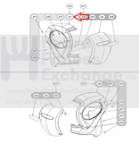 Cybex Arc Trainer Elliptical Right Rear Shroud Cover 740A-351-hydrafitnessparts