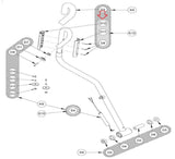 Cybex Arc Trainer Sparkle Elliptical Back Heart Rate Grip 1007343-0001-hydrafitnessparts