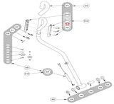 Cybex Arc Trainer Sparkle Elliptical Front Heart Rate Grip 1007342-0001-hydrafitnessparts