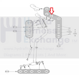 Cybex Arc Trainer VR3 Elliptical Hand End Cap 610A-350-hydrafitnessparts