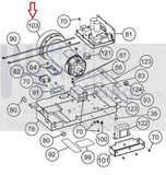 Cybex CX 445T (After SN C1003) Treadmill DC Drive Motor w/Flywheel AX-19649-hydrafitnessparts