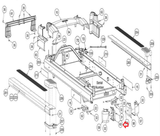 Cybex CX - 445T CX - 455T LCX - 425T Treadmill Left Rear Inner Cover PL-18933-hydrafitnessparts