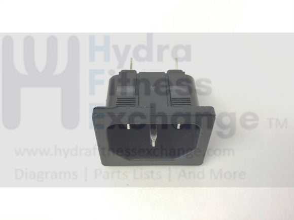 Cybex Cyclone - 530S Upright Stepper Power Cord Entry Input Socket-hydrafitnessparts