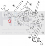 Cybex Cyclone - 530S Upright Stepper Right Handrail Assembly AX-19050-hydrafitnessparts