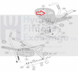 Cybex Elliptical Right Handle Linkage Rod End Cap PL-16535-hydrafitnessparts