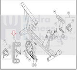 Cybex Go 500C 530C 530R 750R E3 LED Recumbent Bike Left Crank Arm AX-17959-hydrafitnessparts