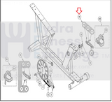 Cybex Go 500C 530C 530R 750R E3 LED Recumbent Bike Right Crank Arm AX-17959-hydrafitnessparts