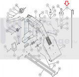 Cybex Hydro Pro Rower Pulley Belt Bungee Assembly 1007832-0001-hydrafitnessparts