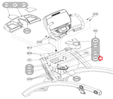 Cybex Life Fitness Elliptical Cup Holder Bottom Cover 770A-318-hydrafitnessparts