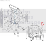 Cybex Life Fitness Elliptical Incline Elevation Lift Motor Cover 740A-354-hydrafitnessparts