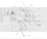 Cybex Life Fitness IC7 IC8 Stationary Bike Axle Crank Assembly 150-01-00021-01-hydrafitnessparts