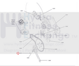 Cybex Life Fitness IC7 Stationary Bike Crank Bolt End Cap 180-01-00067-01-hydrafitnessparts