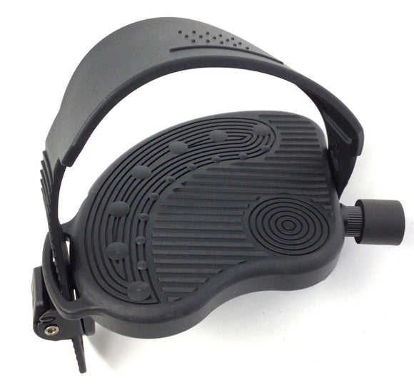 Cybex Life Fitness Stationary Bike Left Foot Pedal with Strap 1006920-0001-hydrafitnessparts