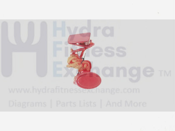 Cybex Pro-3 550T (After SN F0304) Treadmill E-Stop Safety Key Slug AX-20943-hydrafitnessparts