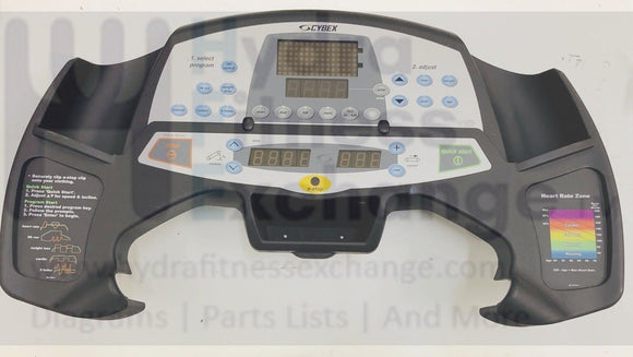 Cybex Pro 530T Treadmill Display Console Panel w Circuit Board 100300 10030B-hydrafitnessparts