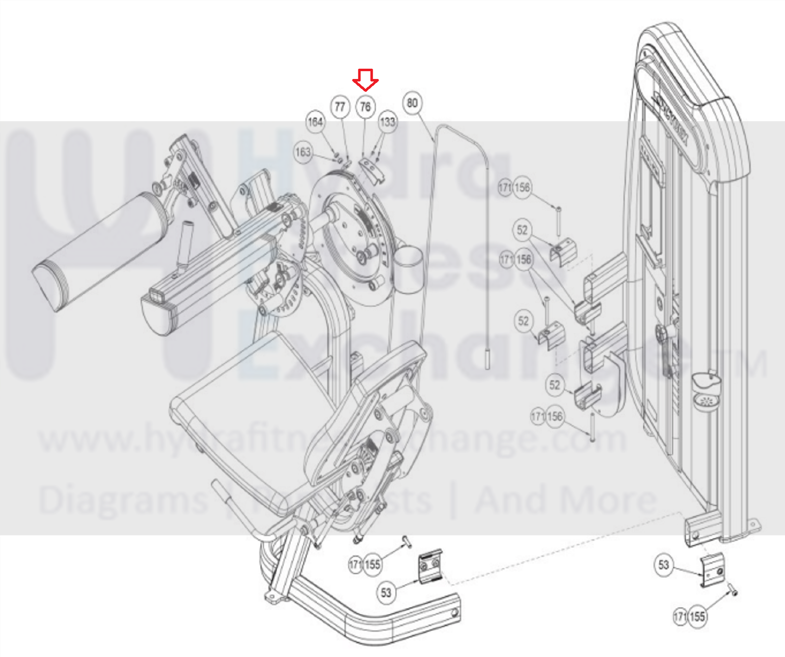 cybex parts list Cybex Seated Leg Curl Leg Extension Strength System Molded Cover 20050-346