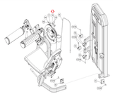 Cybex Seated Leg Curl Leg Extension Strength System Molded Cover 20050-346-hydrafitnessparts