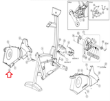 Cybex Stationary Bike Plastic Retainer Pin HX-21519-hydrafitnessparts