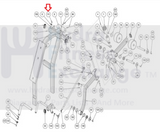 Cybex Strength System Home Gym Screw .250"-20 X 1.00" HC620417-hydrafitnessparts