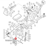 Cybex Strength System Screw Bolt .500x.75.375-16 JD383315-hydrafitnessparts