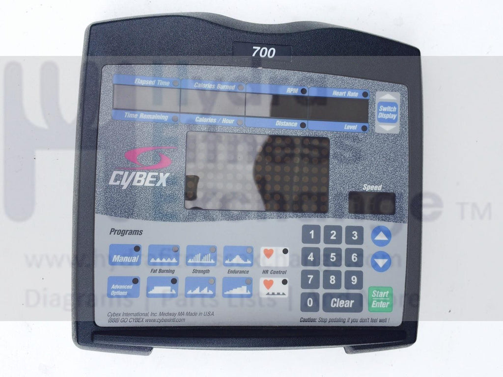 cybex 700 exercise bike Cybex Tectrix 700 Bikemax Upright Recumbent Bike Display Console Overlay Board
