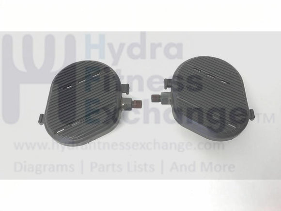 Cybex Tectrix 700R Recumbent Bike Pedal Pair with/out Straps 1/2