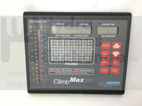 Cybex Tectrix - Climbmax 150 Stepper Step Display Console Panel 131550-hydrafitnessparts