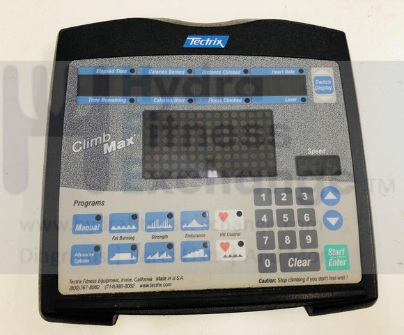 Cybex Tectrix Climbmax 2000 700s Stepper Climber Display Console Overlay & Board-hydrafitnessparts