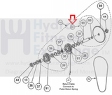 Cybex Tectrix Climbmax Stepper Clutch Pulley Assembly AX-61355 or AX-61374-hydrafitnessparts