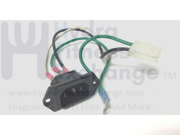 Cybex Tectrix Climbmax Stepper Step Power Cord Entry Input Socket tectrix-powin-hydrafitnessparts