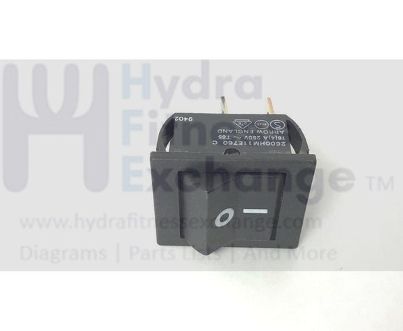 Cybex Trotter 540ST Treadmill Power Switch On Off 2600HM11E760 or 2600HM13E725-hydrafitnessparts