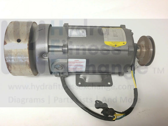 Cybex Trotter 545T Treadmill DC Drive Motor 34-6511-3763G4 w FlyWheel Assembly-hydrafitnessparts