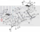 Cybex Upright Stepper Front Pedal Arm Low Bumper Stop HS-41109 or HW-43011-hydrafitnessparts