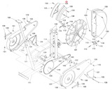 DP Airgometer Stationary Bike Left Upper Fan Guard 09089100-hydrafitnessparts