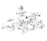 Diamondback 500SR Recumbent Bike Left Console Neck Cover 22-50-113-hydrafitnessparts