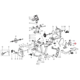 Diamondback 500SR Recumbent Bike Seat Back Position Weldment 22-50-259-hydrafitnessparts