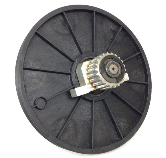 Diamondback 600ES Stepper Drive Pulley Axle Assembly With Notched Freewheel-hydrafitnessparts