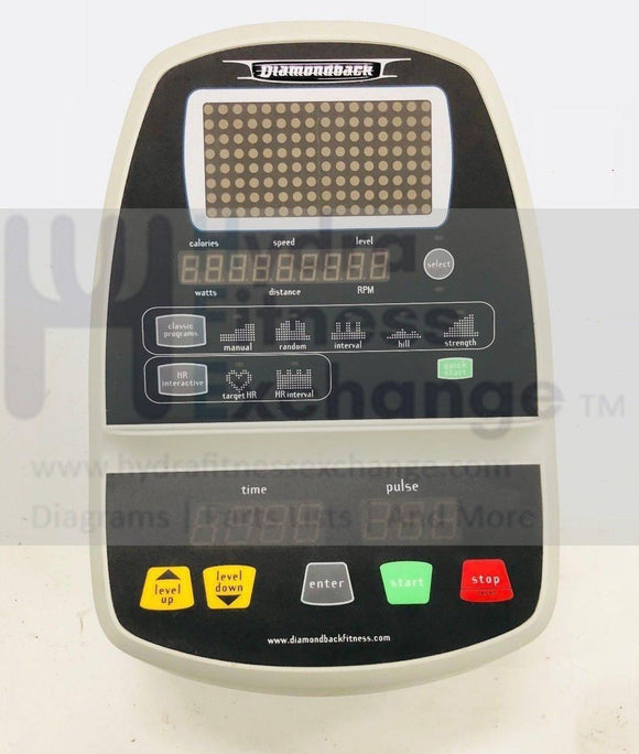 Diamondback - Elliptical - 850Er - 2008 Display Console-hydrafitnessparts
