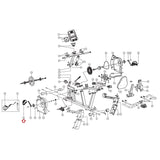 Diamondback U6 500SR Recumbent Bike Left Foot Pedal with Strap 22-50-281-hydrafitnessparts