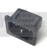 Epic FreeMotion Gold's Gym Image Treadmill Power Cord Entry Input Socket 109231-hydrafitnessparts