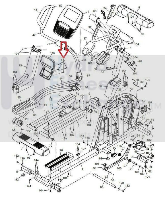 Epic FreeMotion Gold's Gym NordicTrack Elliptical Screw 8 X 12MM 130853-hydrafitnessparts