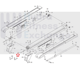 Epic FreeMotion Gold's Gym Treadmill Rear Roller Bolt 5-16-24 X 2.20" 227412-hydrafitnessparts