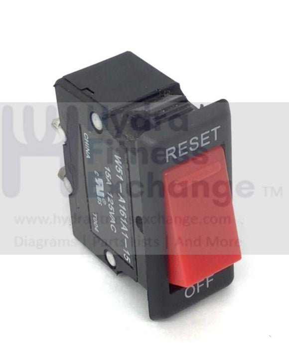 Epic FreeMotion Image NordicTrack Treadmill On/Off Circuit Breaker Switch 186726-hydrafitnessparts