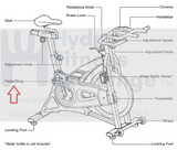 Epic FreeMotion Proform Indoor Cycle Left Pedal Strap 291602-hydrafitnessparts