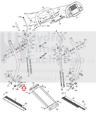 Epic Freemotion NordicTrack Icon Elliptical Button Screw M8-1.25" X 65mm 223125-hydrafitnessparts