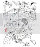 Epic Gold's Gym HealthRider Image Ironman Proform Elliptical U bracket 100128-hydrafitnessparts