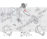 Epic Image NordicTrack Proform Elliptical Drive Belt Pulley 12.152" 228085-hydrafitnessparts